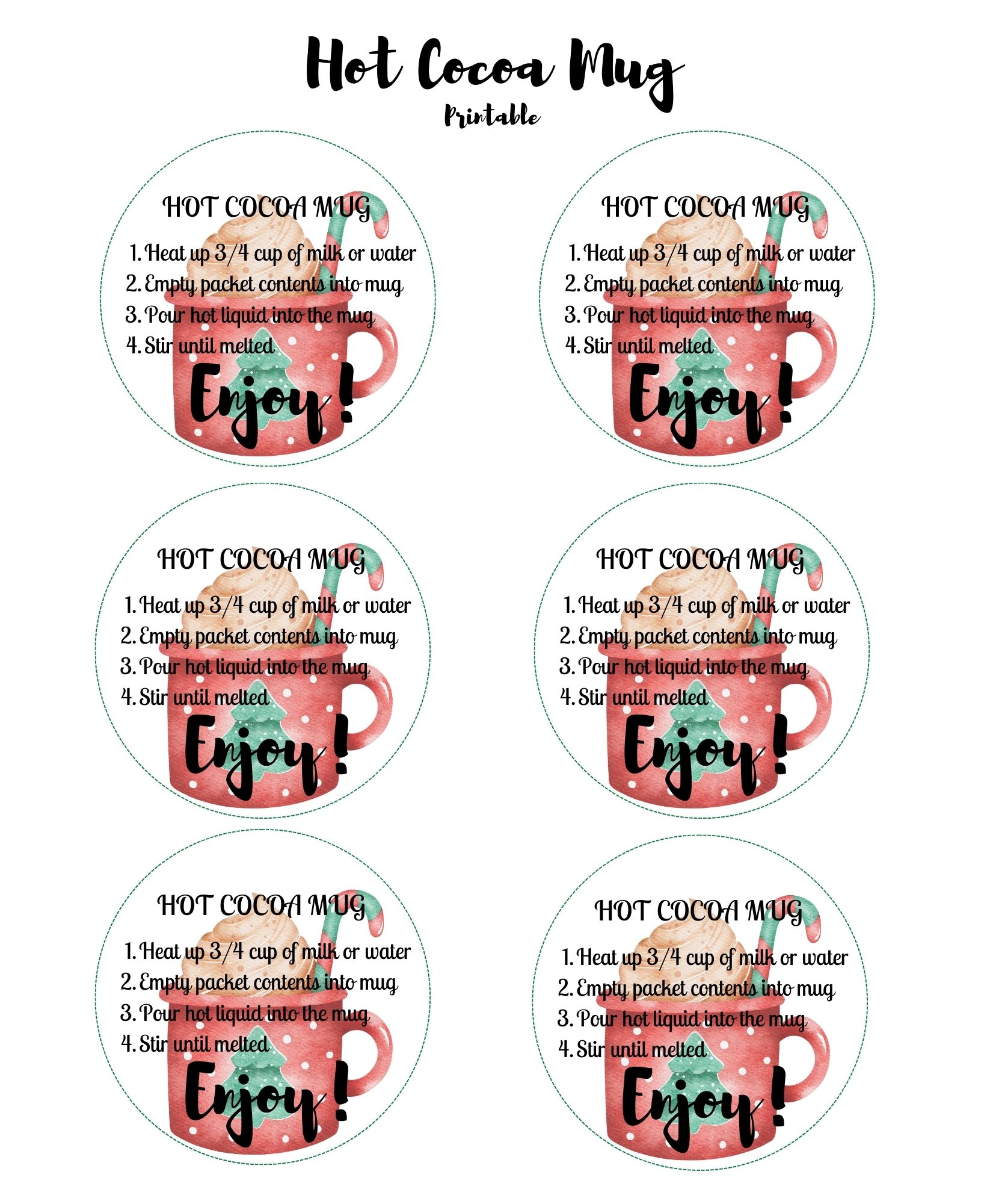 Get Your Free Hot Chocolate Printable Gift Labels
